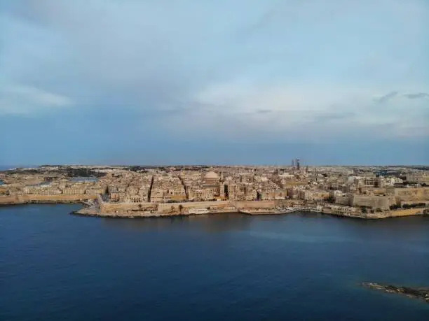 Malta from above. New point of vief for your eyes. Beautiful and Unique place named Malta. For rest, exploring and adventure. Must see for everyone. Europe, island in Mediterian Sea.