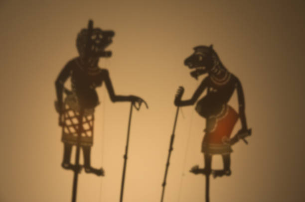 istock Traditional Thailand Shadow Puppet Show,Traditional  shadow puppet. Shadow play has a long history at Thailand 1163976538