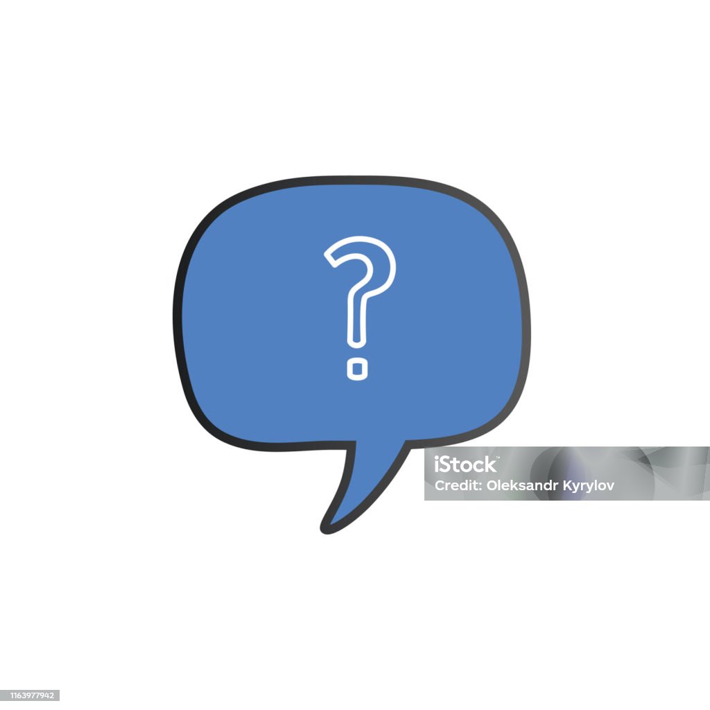 Ilustración de Signo De Interrogación Símbolo De Burbuja De Voz De Voz