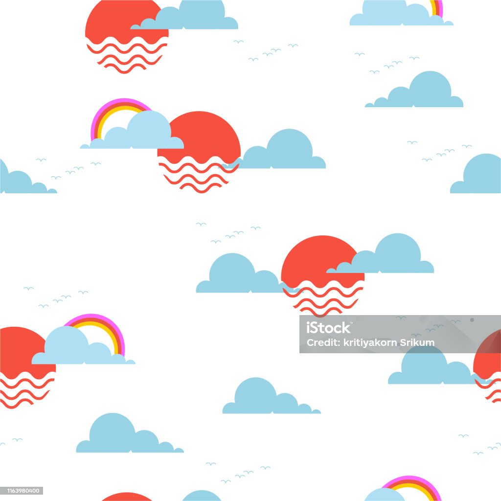 Ilustración de Sol Y Cielo Con Arco Iris Y Pajaritos Patrón Repetitivo Diseño De Ilustración Vectorial Para Gráficos Textiles Telas De Moda Fondos De Pantalla Y Todos Los Estampados y más Vectores Ilustración de Sol Y Cielo Con Arco Iris Y Pajaritos Patrón Repetitivo Diseño De Ilustración Vectorial Para Gráficos Textiles Telas De Moda Fondos De Pantalla Y Todos Los Estampados y más Vectores