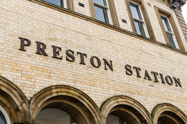 istock Sign outside Preston Station 1163985427