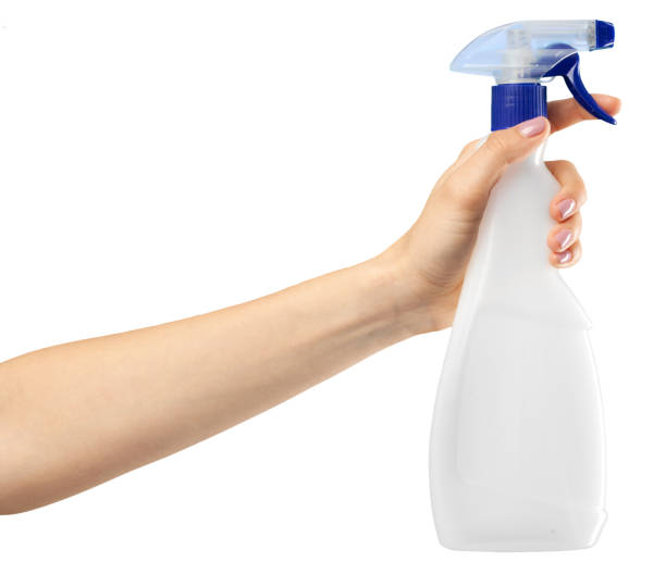 istock Hand with a cleaning product 1163985462