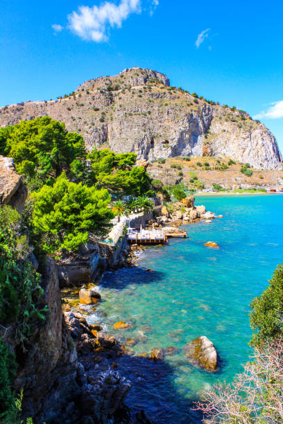 Cefalu coastline, Sicily, Italy stock photo