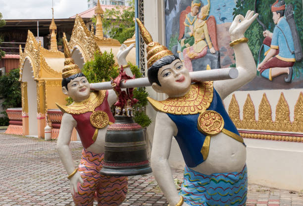 istock Figures at the Dharmikarama Burmese Temple, George Town 1163987926