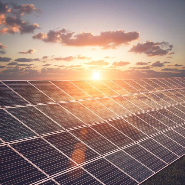 istock Solar panels renewable energy sustainable resources 1163988630