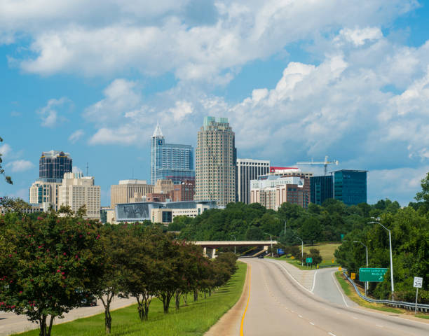 istock Raleigh NC Skyline from Dorothea Dix Park 1163988729