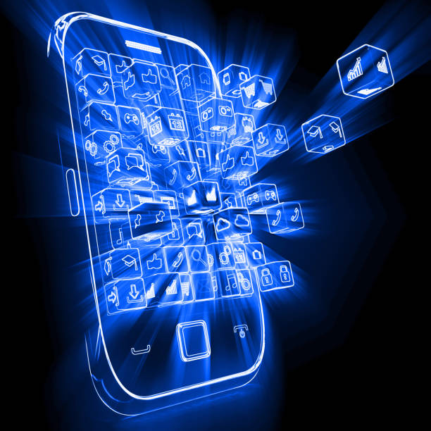 Social media marketing network connection mobile phone app