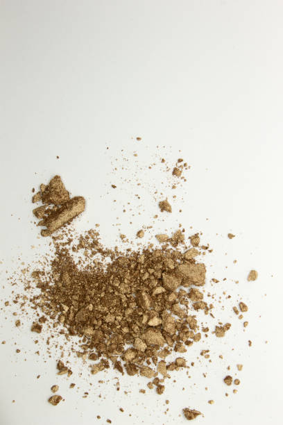 istock Shimmery golden powder Eye shadow 1163996852