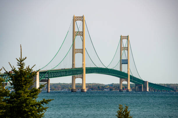 istock Mackinac Bridge in Michigan 1164000467