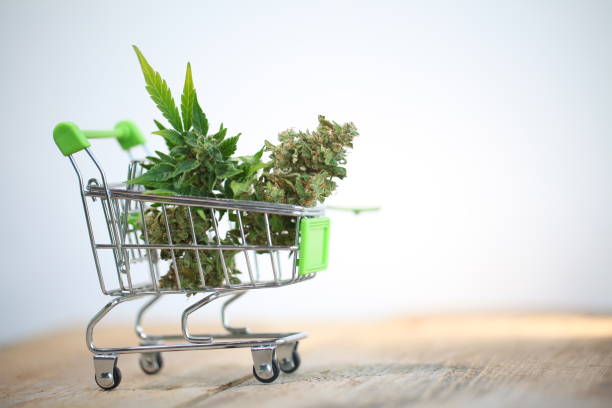 istock supermarket trolley marijuana medical cannabis  cbd 1164001464