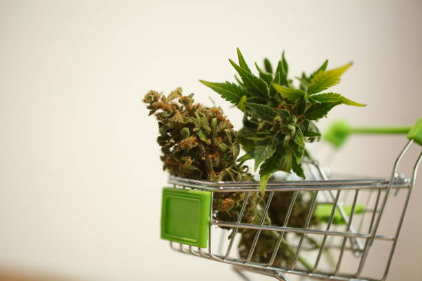 istock supermarket trolley marijuana medical cannabis  cbd 1164001484