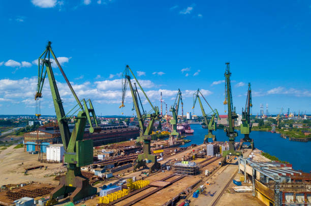 A view of the famous cranes and old shipyards