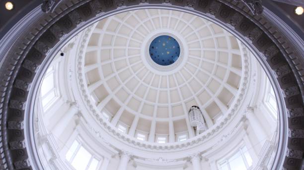 interno della cupola del campidoglio dell'idaho a boise idaho - idaho state capitol foto e immagini stock