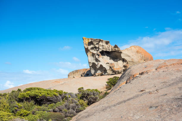 하늘을 가리키는 - 놀라운 바위, 캥거루 아일랜드, 남호주 - kangaroo island australia south australia weathered 뉴스 사진 이미지