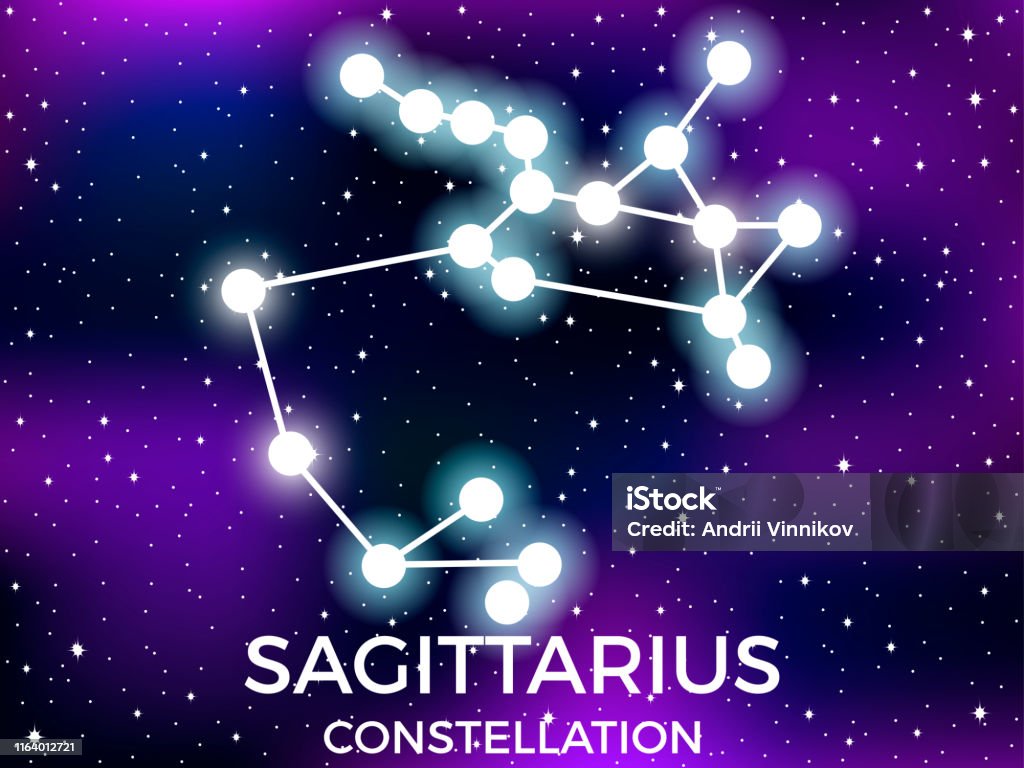 Chòm Sao Nhân Mã Bầu Trời Đêm Đầy Sao Cung Hoàng Đạo Cụm Sao Và ...