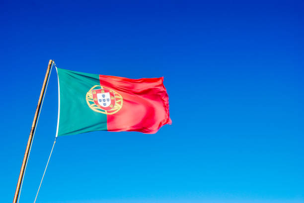 istock A portuguese flag moved from the wind 1164021638