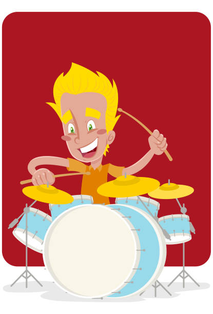 ilustraciones, imágenes clip art, dibujos animados e iconos de stock de top chicos banda musical - adulation little boys group of people teenage girls