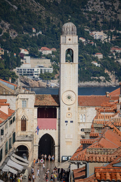 istock Clock tower in Dubrovnik, Croatia 1164023404