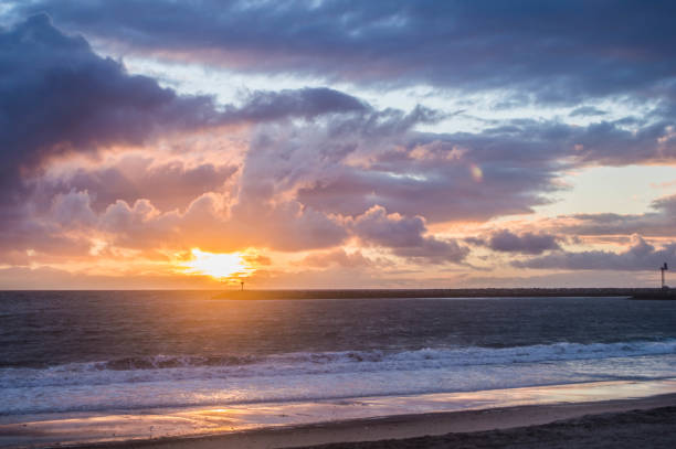 istock Stormy skies make for interesting sunset in Playa del Rey, CA 1164025380