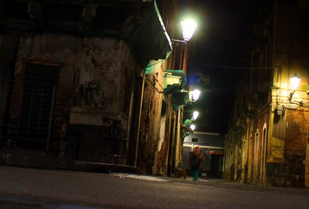 istock Red lights district in Catania 1164025536