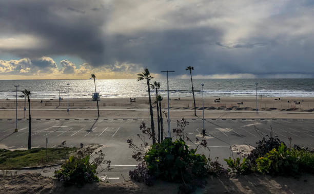 istock Stormy skies make for interesting sunset in Playa del Rey, CA 1164026396