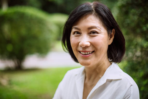 istock Beautiful Senior Asian woman 1164027355