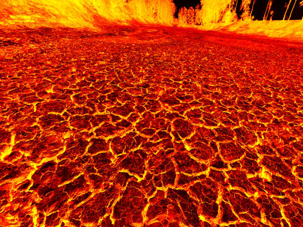 istock The surface of the lava. background 1164040493