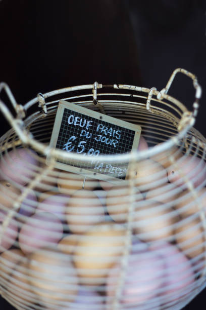 istock France: Eggs in Old-Fashioned Basket: 