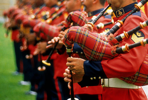 Marine band Marine band during a show. traditional musician stock pictures, royalty-free photos & images