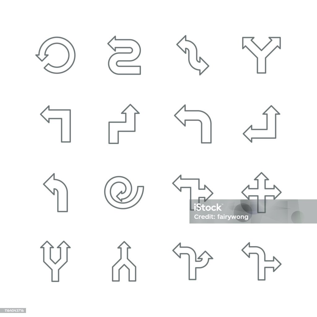 Abstract Arrows Angles Set Of Arrows Stock Illustration - Download Image Now - Abstract, Angle ...