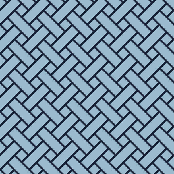 ilustrações, clipart, desenhos animados e ícones de teste padrão sem emenda do weave de cesta japonês - woven bamboo art close up