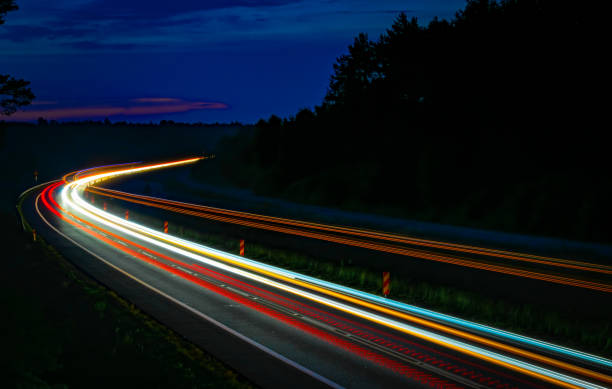 istock lights of cars with night 1164052018