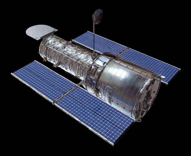 istock Space Telescope Isolated on Black Background 3D illustration 1164052813