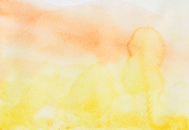 istock Abstract background by hand drawn brown with orange and yellow  liquid drip 1164062051