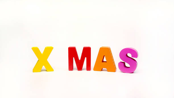 istock ' X MAS ' Colorful Letter Wood 1164062770