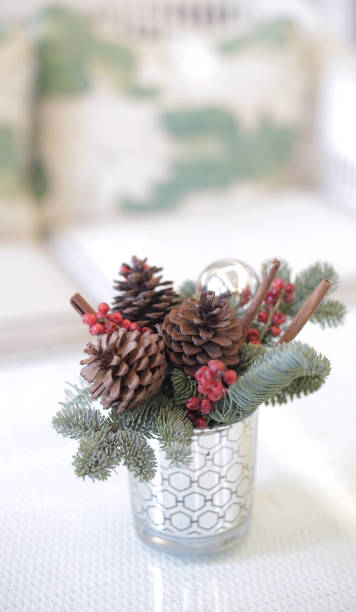 istock Jar Decorate Theme Christmas on Table with Sofa in Interior 1164064879