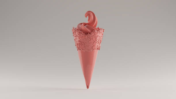 istock Pink Gourmet Ice Cream Front View 1164072808
