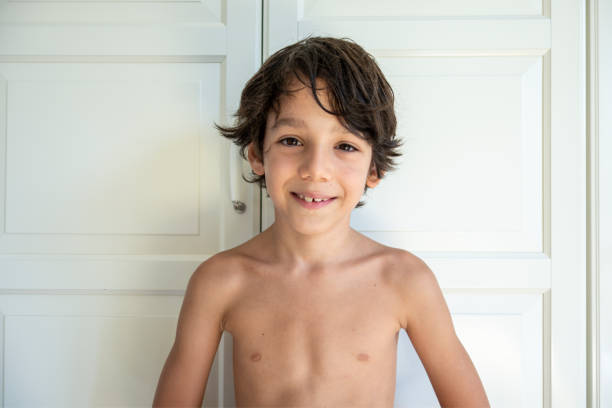 Portrait of Cute Cheerful Kid