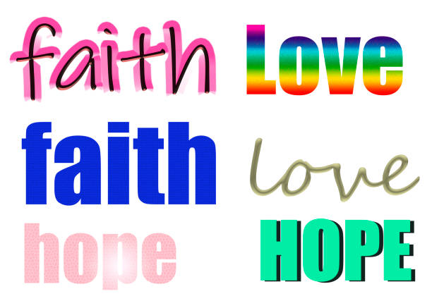 faith word for background and texture or greeting cards