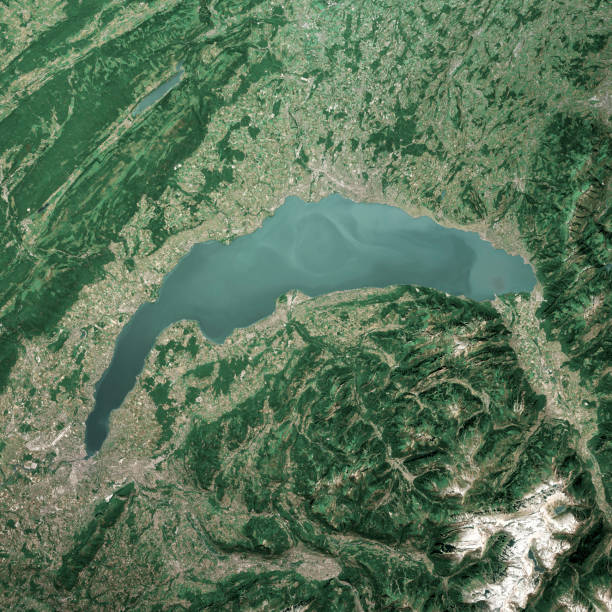 istock Lake Geneva 3D Render Aerial Top View Jun 2019 1164074237
