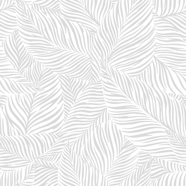 abstrakcyjny wzór powtarzania liści bez szwu. tło ilustracji wektorowych. - backgrounds tropical climate repetition pattern stock illustrations