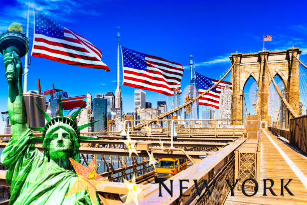 istock Lower Manhattan  from Brooklyn Bridge which across the East Rive, between Manhattan and Brooklyn. New York. 1164083299