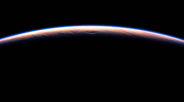istock View From Space On The Beautiful Planet Earth. NASA Images Not Used. 1164083345