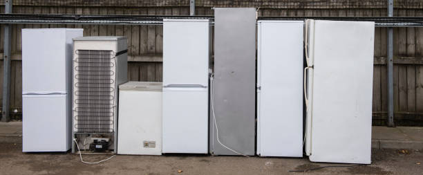 istock discarded white goods including fridges at household waste tip 1164089962