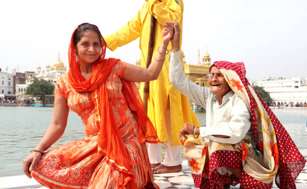 istock Pilgrim visit at Golden temple, India 1164092443