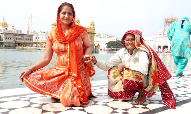 istock Pilgrim visit at Golden temple, India 1164092444