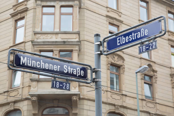 istock Munich Street, Sign, Frankfurt 1164094603