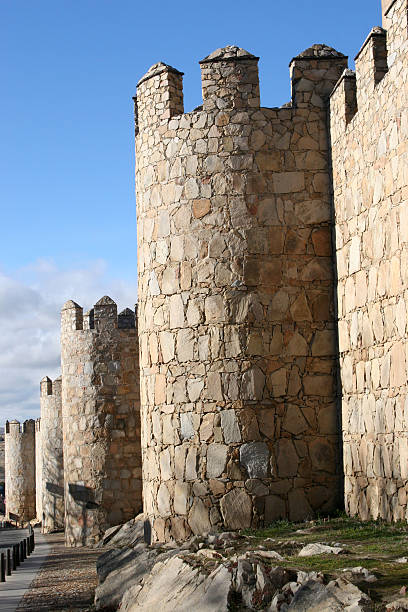 istock Wall surrounding the Castle in Avil Spain 116409468