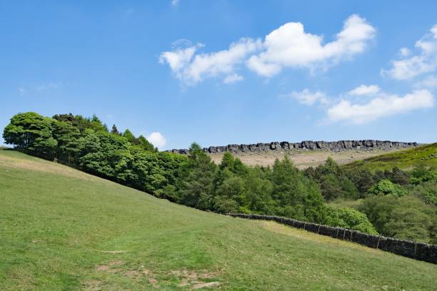 istock Pathway to Stannage Edge 3, Hathersage, Derbyshire, England 1164096751
