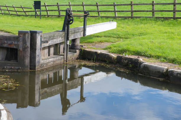 istock View of a British canal lock in rural setting 1164097495